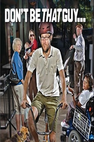 Sidewalks aren't designed for bicycles. Especially in high pedestrian traffic areas like the Kavanaugh corridor, riding a bicycle on a sidewalk creates dangers for people walking and biking.